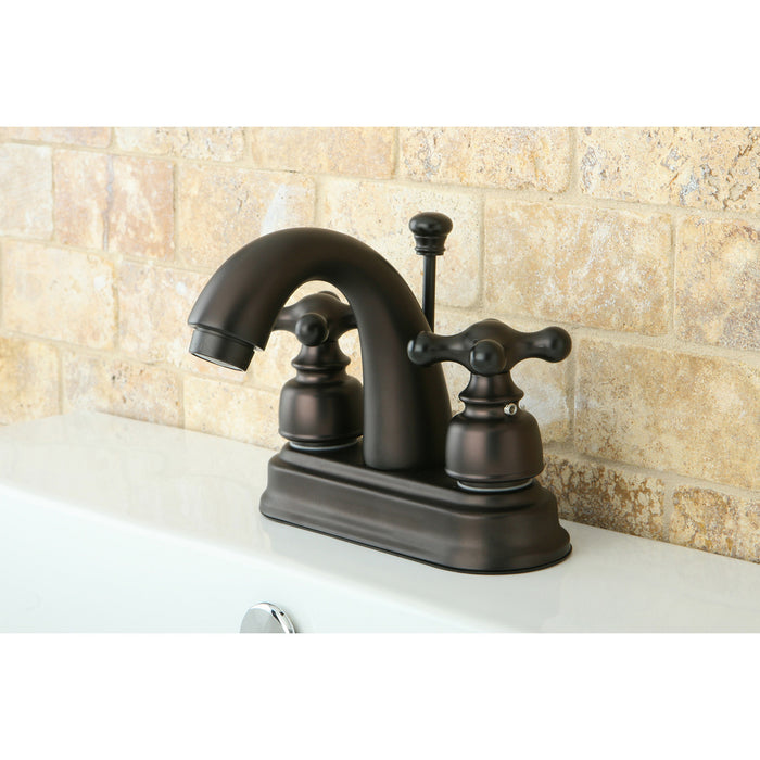 Kingston Brass KB5615AX 4 in. Centerset Bathroom Faucet, Oil Rubbed Bronze