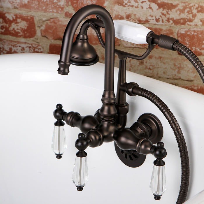 Aqua Vintage AE7T5WLL Wilshire Wall Mount Clawfoot Tub Faucet, Oil Rubbed Bronze