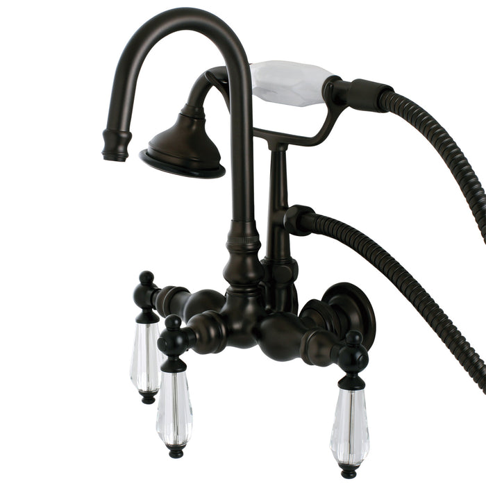 Aqua Vintage AE7T5WLL Wilshire Wall Mount Clawfoot Tub Faucet, Oil Rubbed Bronze