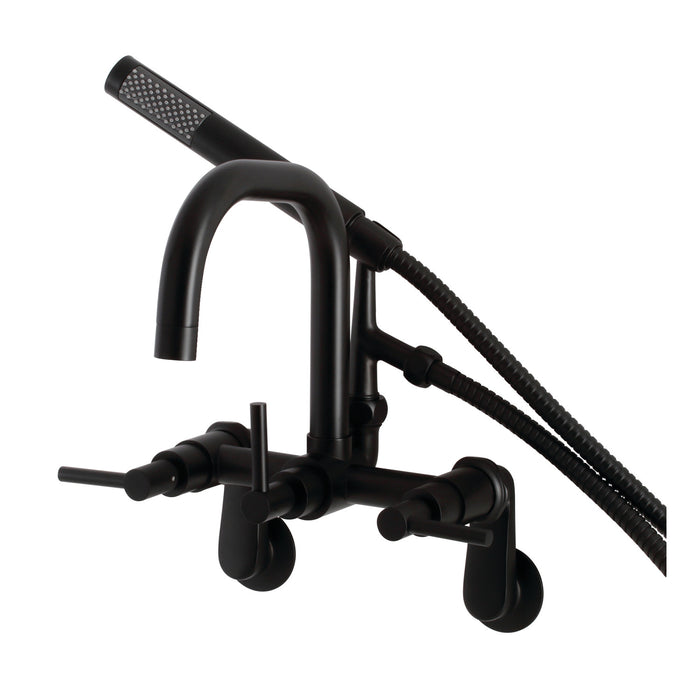 Aqua Vintage AE8450DL Concord Wall Mount Clawfoot Tub Faucet, Matte Black