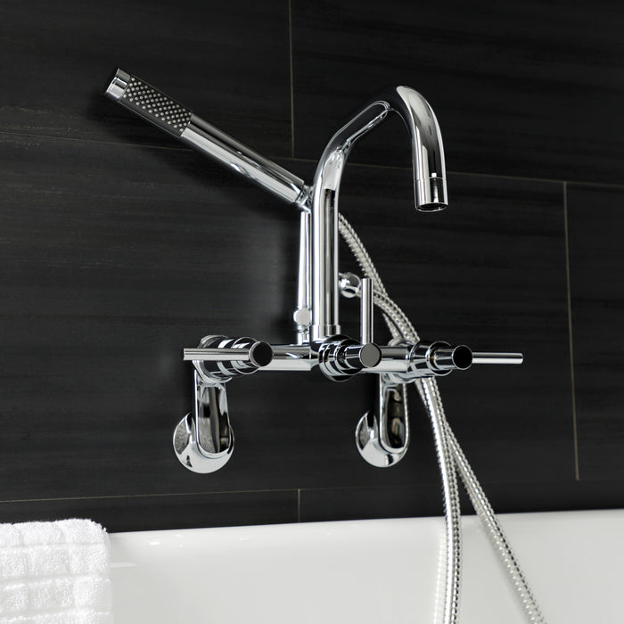 Aqua Vintage AE8451DL Concord Wall Mount Clawfoot Tub Faucet, Polished Chrome