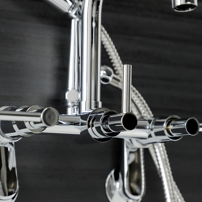Aqua Vintage AE8451DL Concord Wall Mount Clawfoot Tub Faucet, Polished Chrome