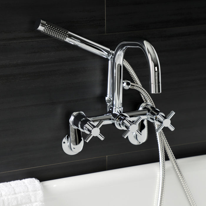 Aqua Vintage AE8451DX Concord Wall Mount Clawfoot Tub Faucet, Polished Chrome