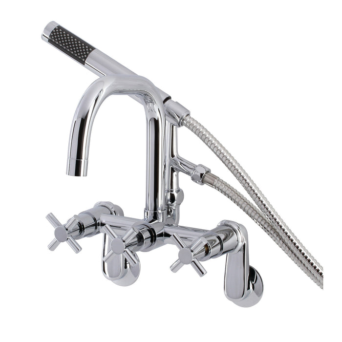 Aqua Vintage AE8451DX Concord Wall Mount Clawfoot Tub Faucet, Polished Chrome