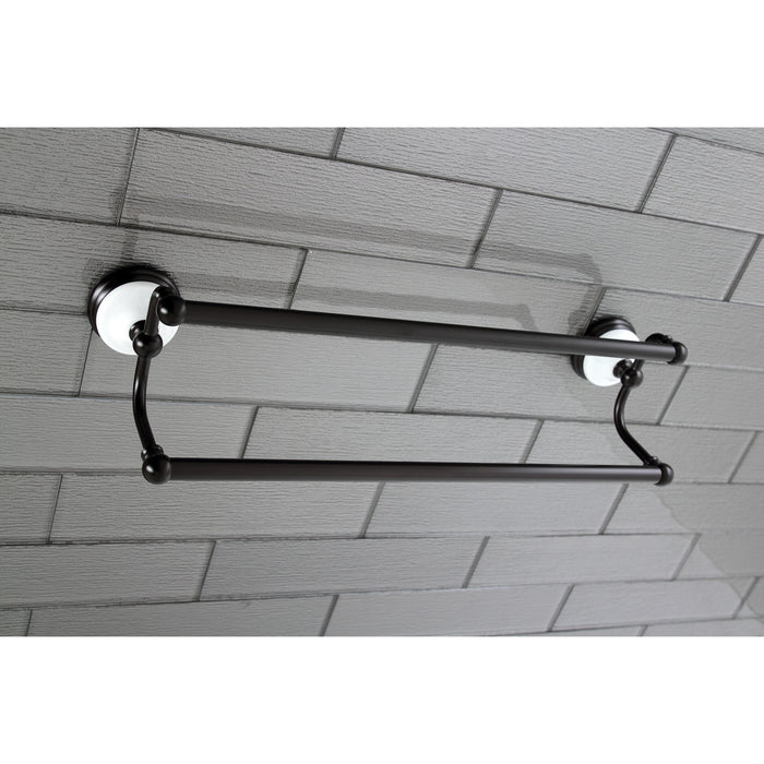 Kingston Brass BA11318ORB Vintage 18" Double Towel Bar, Oil Rubbed Bronze