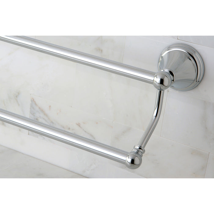 Kingston Brass BA2973C Governor 24" Double Towel Bar, Polished Chrome