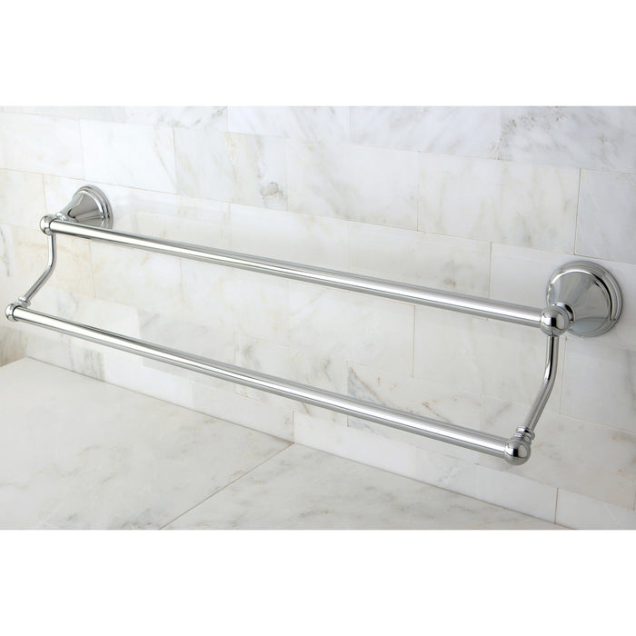 Kingston Brass BA2973C Governor 24" Double Towel Bar, Polished Chrome