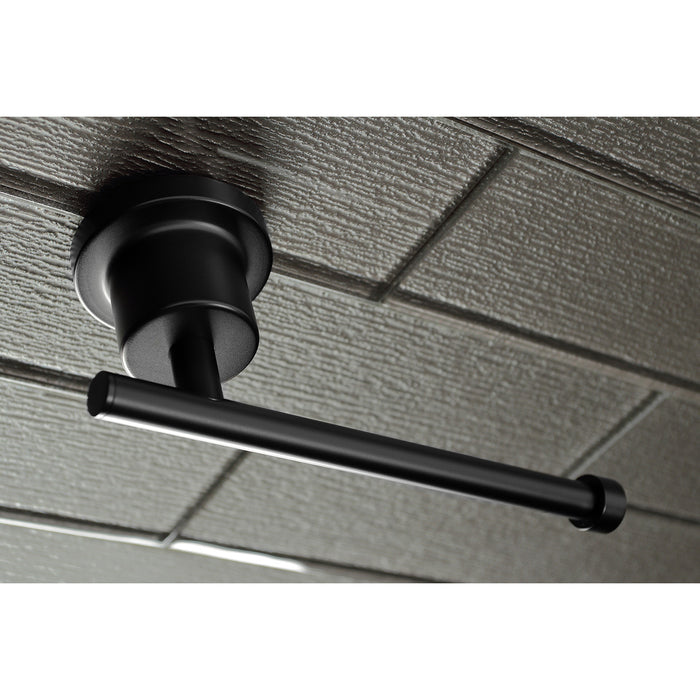 Kingston Brass BAH8213478MB Concord 5-Piece 24" Dual Towel Bar Bathroom Accessory Set, Matte Black