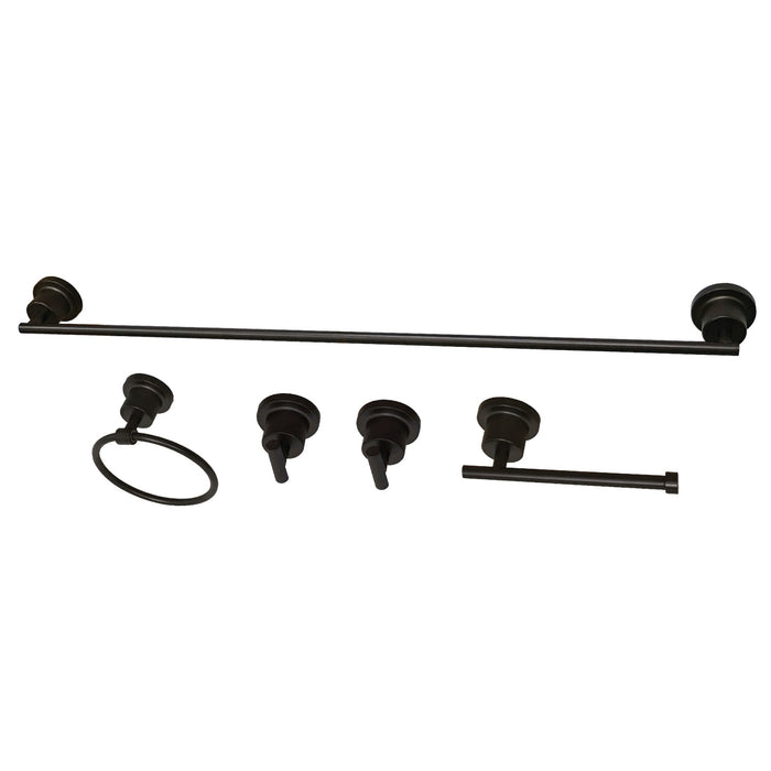 Kingston Brass BAH8230478ORB Concord 5-Piece 30" Towel Bar Bathroom Accessory Set, Oil Rubbed Bronze