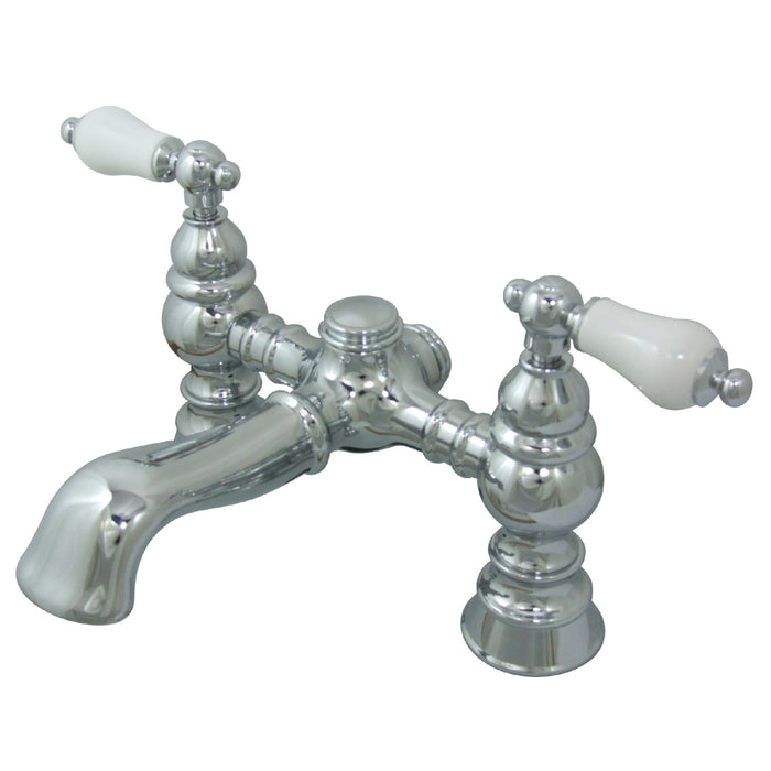 Kingston Brass CC1130T1 Vintage 7" Center Deck-Mount Clawfoot Tub Faucet, Polished Chrome