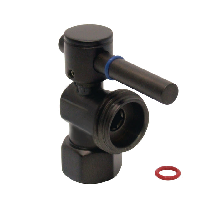 Kingston Brass CC13005DL 1/2" FIP x 3/4" Hose Thread Quarter-Turn Angle Shut-Off Valve, for Washing Machine, Oil Rubbed Bronze