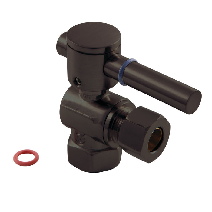 Kingston Brass CC33105DL 3/8" FIP x 3/8" O.D. Comp Quarter-Turn Angle Shut-Off Valve, Oil Rubbed Bronze