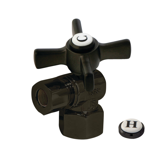 Kingston Brass CC43105ZX 1/2" FIP x 3/8" O.D. Comp Quarter-Turn Angle Shut-Off Valve, Oil Rubbed Bronze
