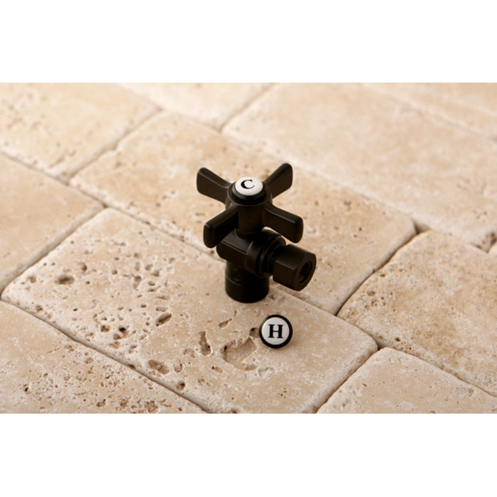 Kingston Brass CC43205ZX 1/2" Sweat x 3/8" O.D. Comp Angle Shut-Off Valve, Oil Rubbed Bronze