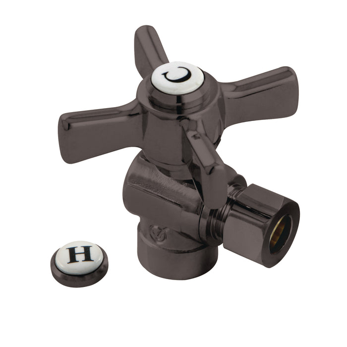 Kingston Brass CC43205ZX 1/2" Sweat x 3/8" O.D. Comp Angle Shut-Off Valve, Oil Rubbed Bronze