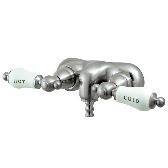 Kingston Brass CC43T8 Vintage 3-3/8-Inch Wall Mount Tub Faucet, Brushed Nickel