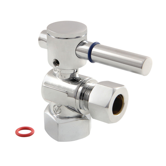 Kingston Brass CC44401DL 1/2" FIP x 1/2" O.D. Comp Quarter-Turn Angle Shut-Off Valve, Polished Chrome