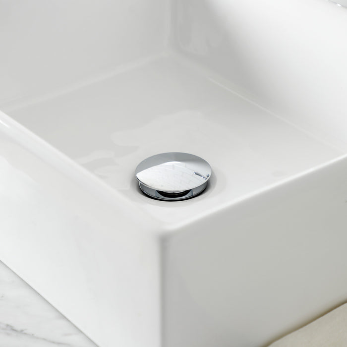 Kingston Brass CC53301DLTRMK1 Trimscape Modern Plumbing Sink Trim Kit with Bottle Trap and Drain (No Overflow), Polished Chrome