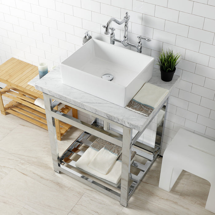 Kingston Brass CC53301DLTRMK2 Trimscape Modern Plumbing Sink Trim Kit with Bottle Trap and Overflow Drain, Polished Chrome