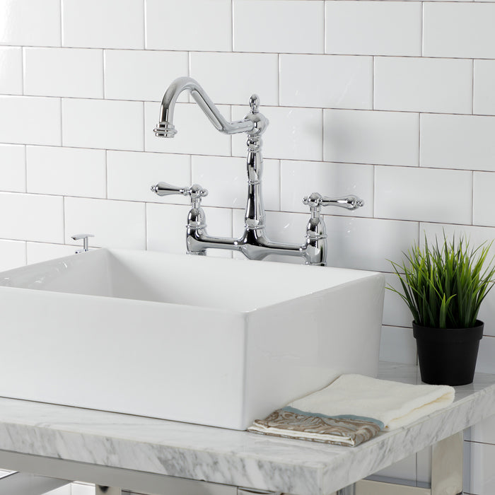 Kingston Brass CC53301DLTRMK2 Trimscape Modern Plumbing Sink Trim Kit with Bottle Trap and Overflow Drain, Polished Chrome