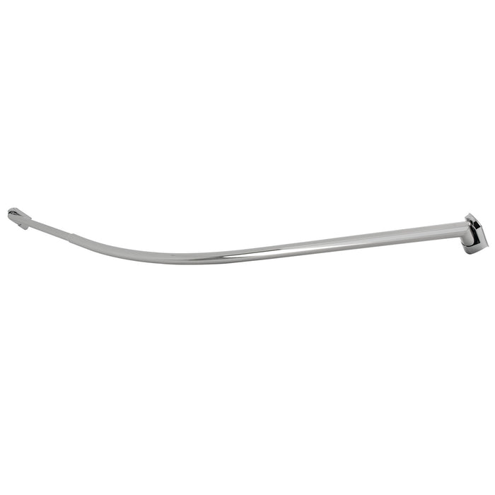 Kingston Brass CC6721 Edenscape 60"-72" Stainless Steel Adjustable Single Curved Shower Curtain Rod, Polished Chrome