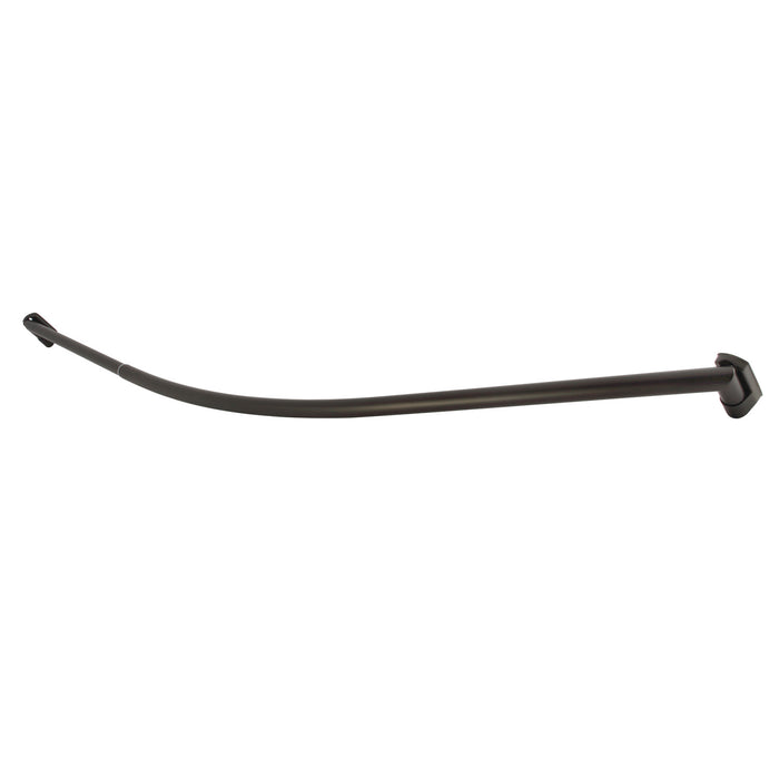Kingston Brass CC6725 Edenscape 60"-72" Stainless Steel Adjustable Single Curved Shower Curtain Rod, Oil Rubbed Bronze
