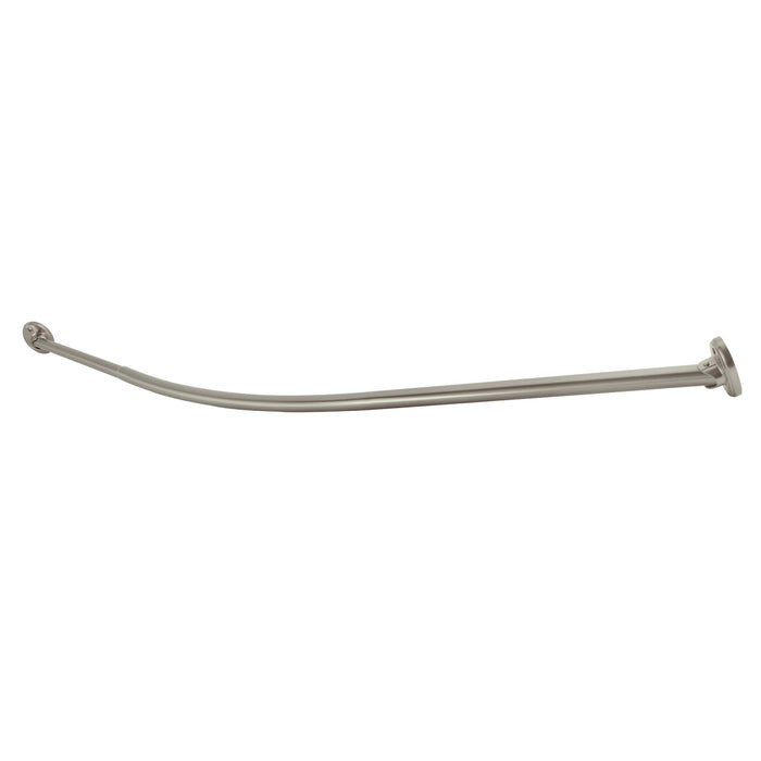 Kingston Brass CC7218 Edenscape 72" Stainless Steel Single Curved Shower Curtain Rod, Brushed Nickel
