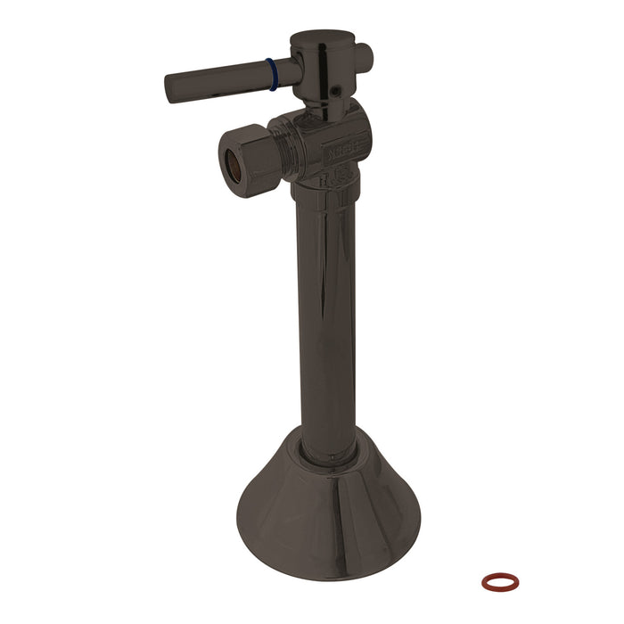 Kingston Brass CC83205DL 1/2" Sweat x 3/8" O.D. Comp Angle Shut-Off Valve with 5" Extension, Oil Rubbed Bronze