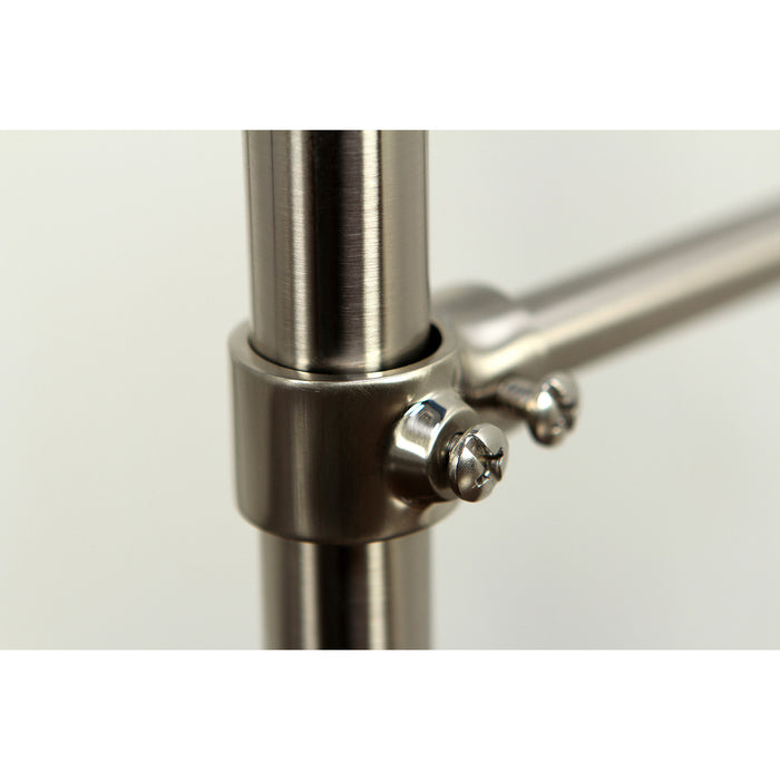 Kingston Brass CCK103T8 Vintage Freestanding Clawfoot Tub Faucet Package with Supply Lines and Hand Shower, Brushed Nickel