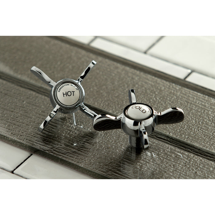 Kingston Brass CCK246K1 Essex Freestanding Clawfoot Tub Faucet Package with Supply Line, Polished Chrome