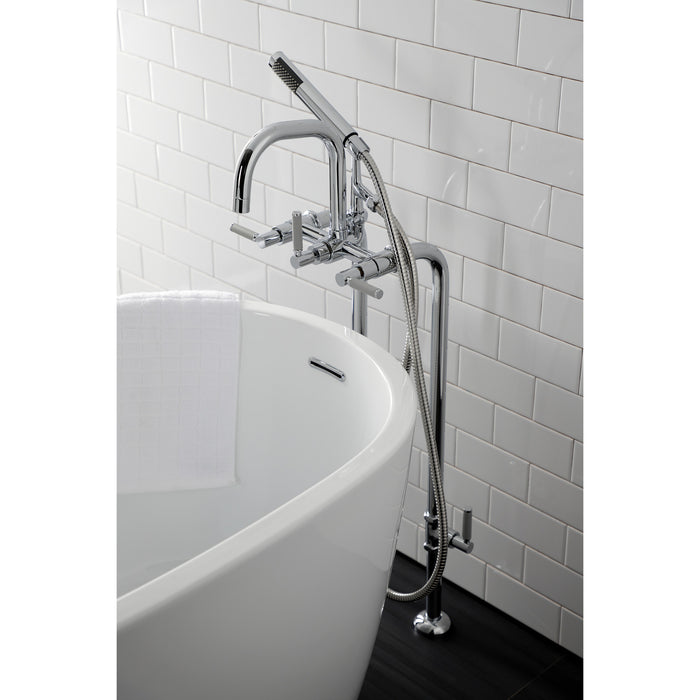 Aqua Vintage CCK8401DKL Concord Freestanding Tub Faucet with Supply Line, Stop Valve, Polished Chrome