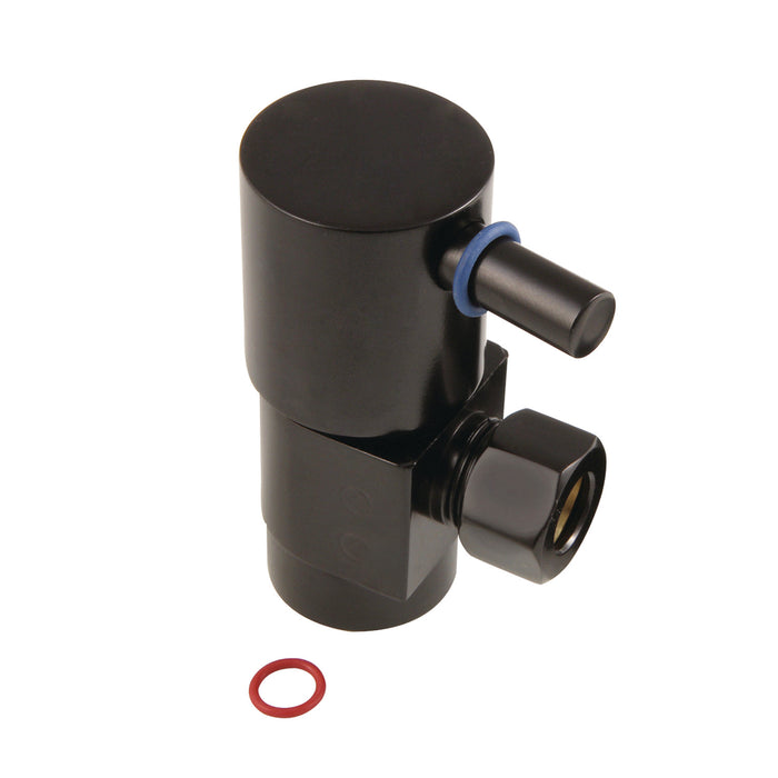 Kingston Brass CD43305DL 1/2" FIP x 3/8" O.D. Anti-Seize Deluxe Quarter-Turn Ceramic Hardisc Cartridge Angle Stop, Oil Rubbed Bronze