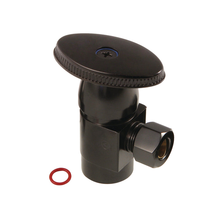 Kingston Brass CD43305VA 1/2" FIP x 3/8" O.D. Anti-Seize Deluxe Quarter-Turn Ceramic Hardisc Cartridge Angle Stop, Oil Rubbed Bronze