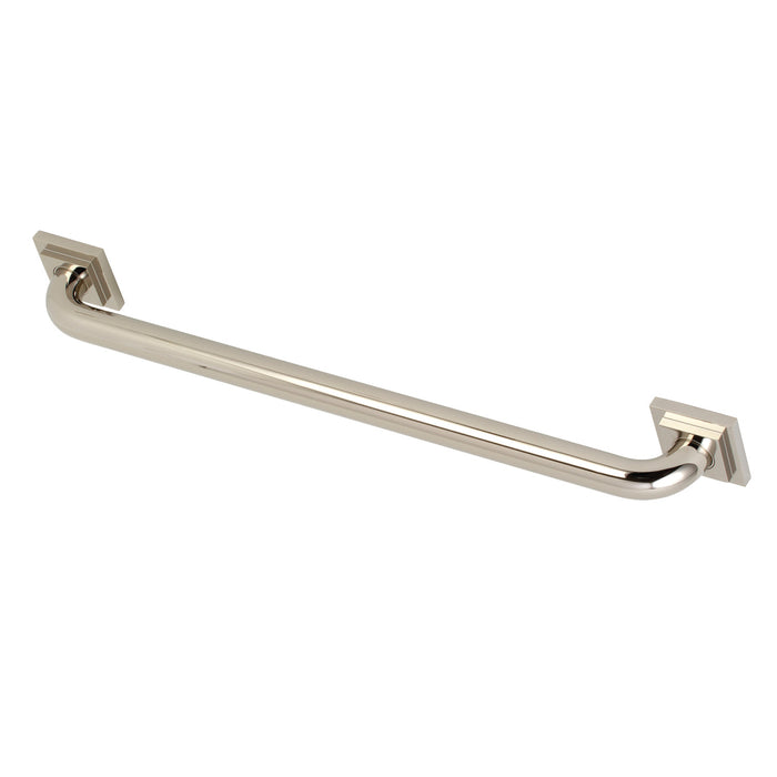 Kingston Brass DR614246 Claremont 24" x 1-1/4" O.D. Brass Decorative Grab Bar, Polished Nickel