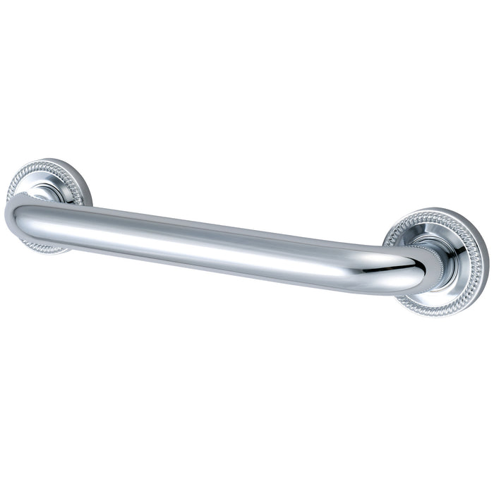 Kingston Brass DR914121 Camelon 12" x 1-1/4" O.D. Brass Decorative Grab Bar, Polished Chrome