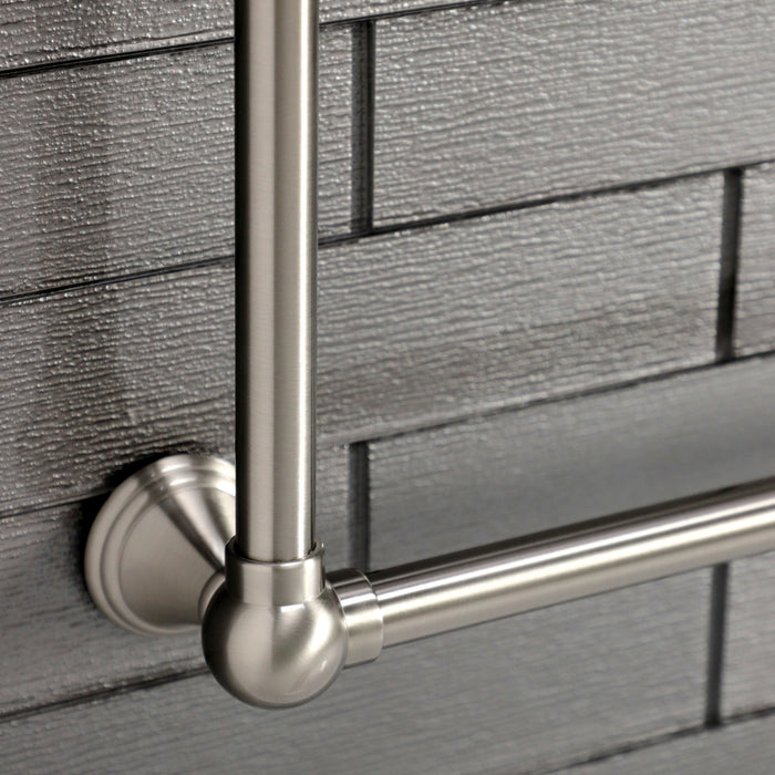 Kingston Brass DTC323619SN Maximilien 36" x 32" Brass Wall Mount 3-Tier Towel Rack, Brushed Nickel