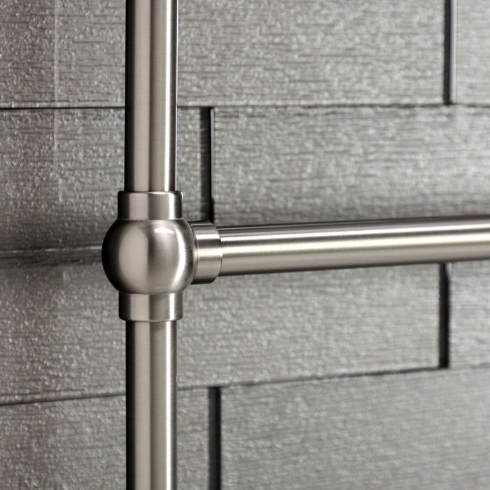 Kingston Brass DTC323619SN Maximilien 36" x 32" Brass Wall Mount 3-Tier Towel Rack, Brushed Nickel