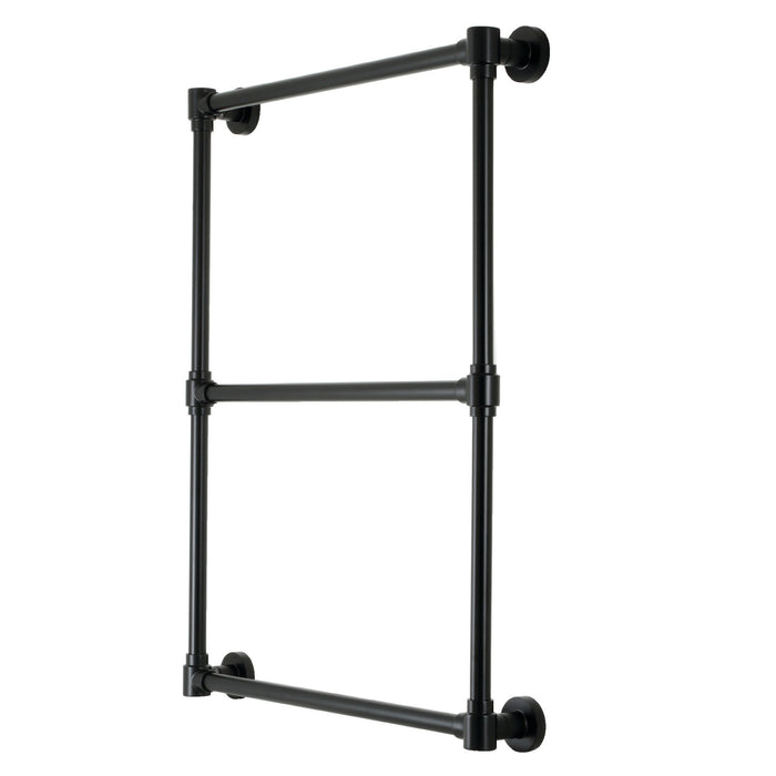Kingston Brass DTM322430 Gallant 24" x 32" Brass Wall Mount 3-Tier Towel Rack, Matte Black