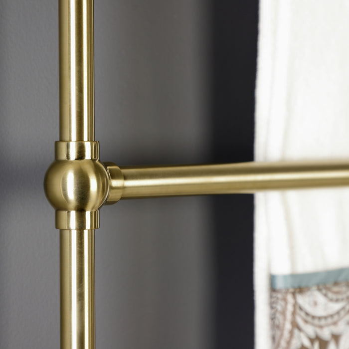 Kingston Brass DTM32243BB Palatine 24" x 32" Brass Wall Mount 3-Tier Towel Rack, Brushed Brass