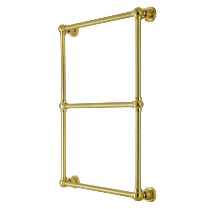 Kingston Brass DTM32243BB Palatine 24" x 32" Brass Wall Mount 3-Tier Towel Rack, Brushed Brass