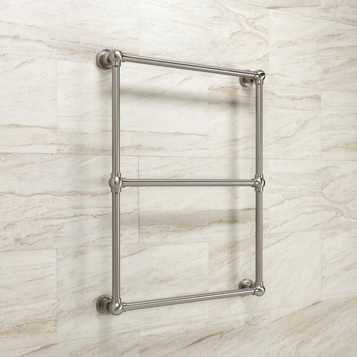 Kingston Brass DTM32243BN Palatine 24" x 32" Brass Wall Mount 3-Tier Towel Rack, Brushed Nickel