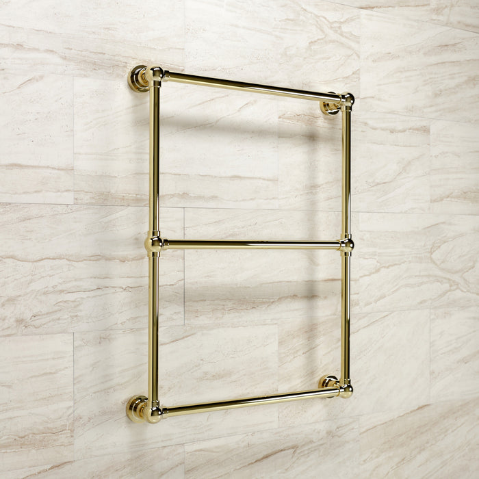 Kingston Brass DTM32243PB Palatine 24" x 32" Brass Wall Mount 3-Tier Towel Rack, Polished Brass