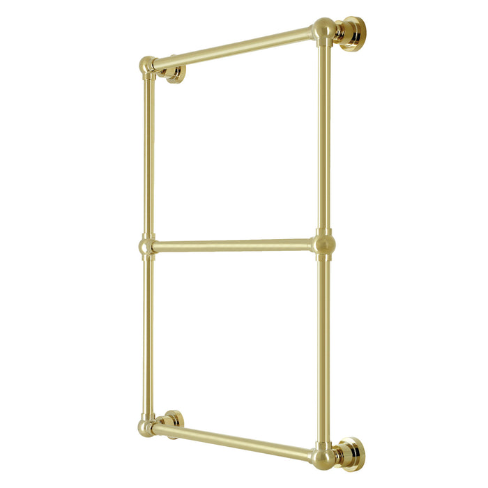 Kingston Brass DTM32243PB Palatine 24" x 32" Brass Wall Mount 3-Tier Towel Rack, Polished Brass