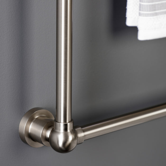 Kingston Brass DTM32303BN Palatine 30" x 32" Brass Wall Mount 3-Tier Towel Rack, Brushed Nickel