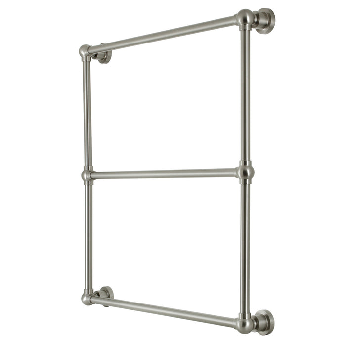 Kingston Brass DTM32303BN Palatine 30" x 32" Brass Wall Mount 3-Tier Towel Rack, Brushed Nickel