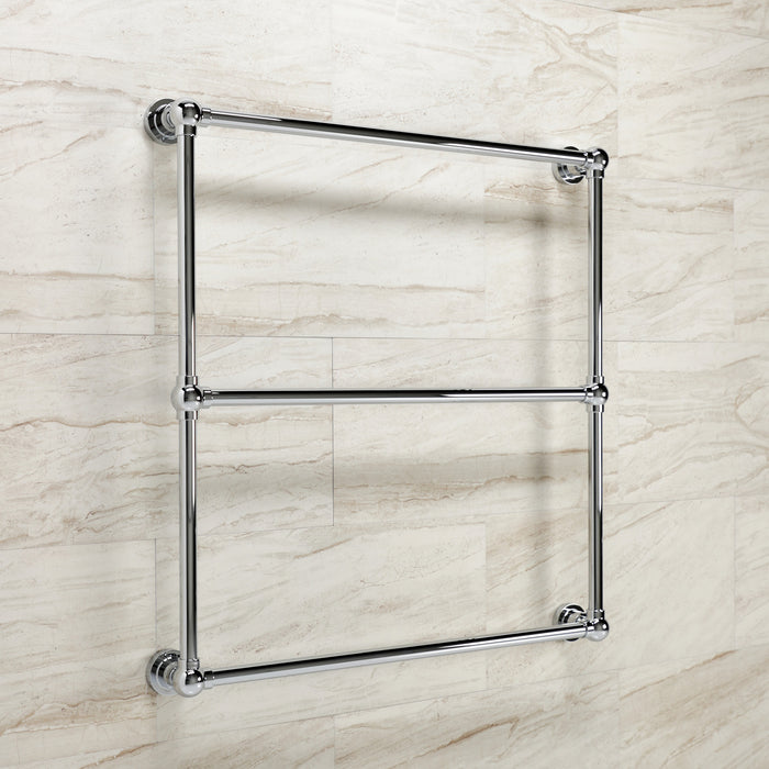 Kingston Brass DTM32303CP Palatine 30" x 32" Brass Wall Mount 3-Tier Towel Rack, Polished Chrome