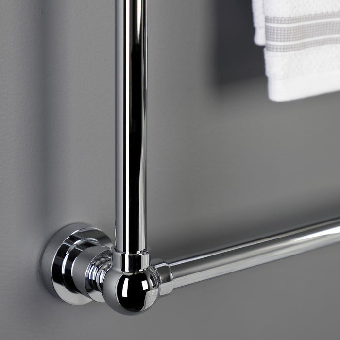 Kingston Brass DTM32303CP Palatine 30" x 32" Brass Wall Mount 3-Tier Towel Rack, Polished Chrome