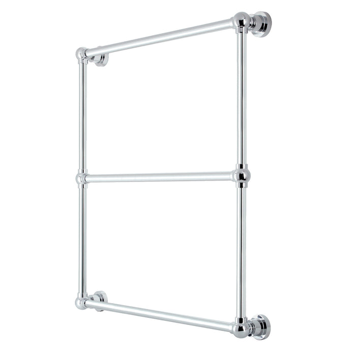 Kingston Brass DTM32303CP Palatine 30" x 32" Brass Wall Mount 3-Tier Towel Rack, Polished Chrome
