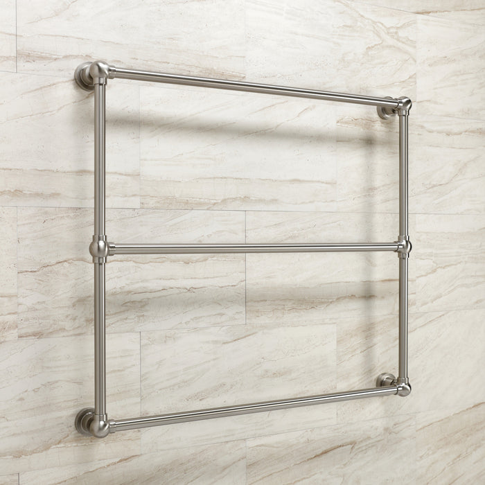 Kingston Brass DTM32363BN Palatine 36" x 32" Brass Wall Mount 3-Tier Towel Rack, Brushed Nickel
