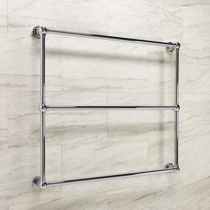 Kingston Brass DTM32363CP Palatine 36" x 32" Brass Wall Mount 3-Tier Towel Rack, Polished Chrome